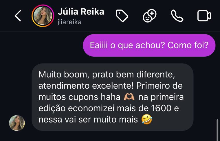 Depoimento de Júlia Reika — Caxias em Dobro
